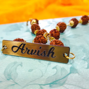 Acrylic Engraved Rakhi