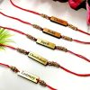 Acrylic Engraved Rakhi With Dori